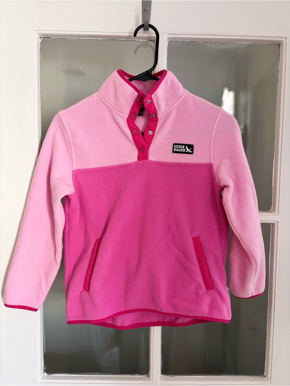 Eddie Bauer Kids Quest Fleece, Snap Collar, Size S-7/8
